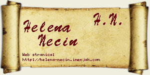 Helena Necin vizit kartica